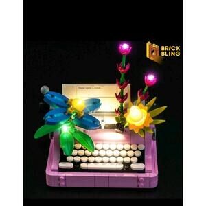 BrickBling LED Light Set for LEGO Typewriter with Flowers 31169（Standard）